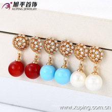 (28291) Xuping New Fashion or 18 carats perles boucles d&#39;oreilles bijoux